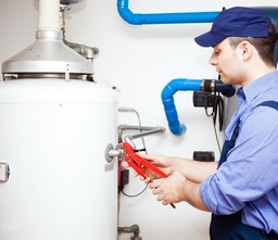 Annual maintenance of an oil boiler