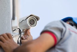 Camera surveillance installation