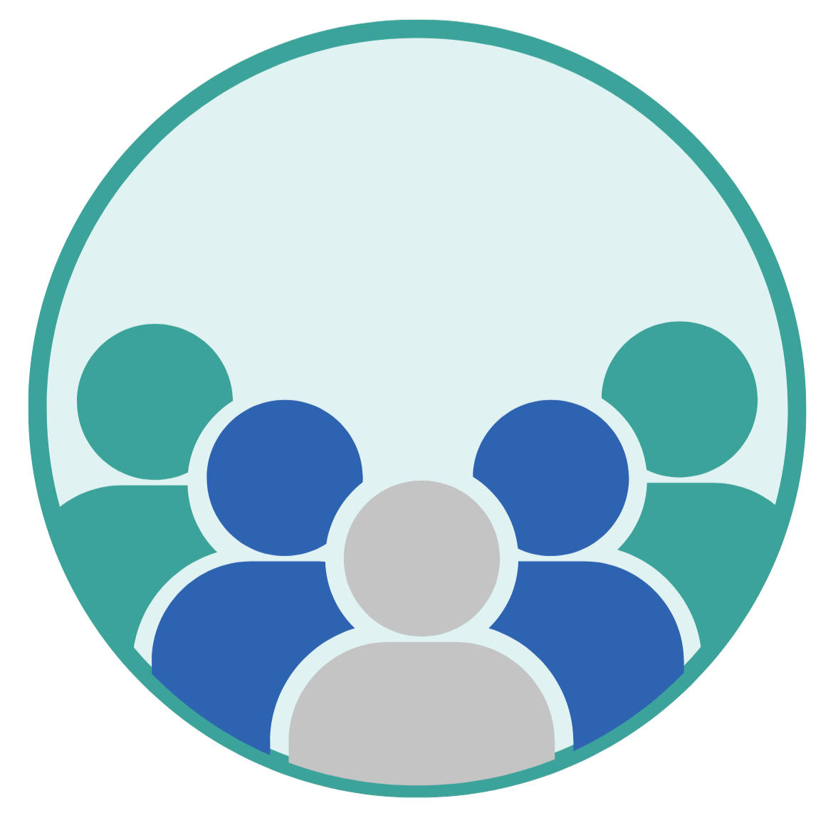 Icône représentant plusieurs personnes (clients qualifiés)